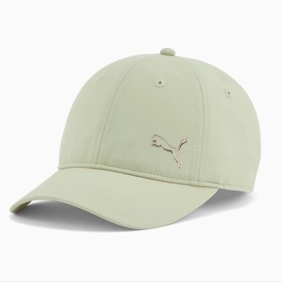 PUMA Women's Evercat Opal Adjustable Cap, Green/Silver, OS/Adjustable NEW - Picture 1 of 2